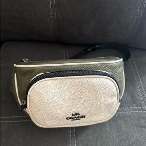 Coach Olive and Cream Belt Bag